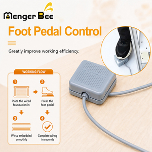 Nuevo MengerBee: Herramienta de inserción de alambre eléctrico de aleación de aluminio con pedal manos libres para cuadros de colmena - Product Image 3