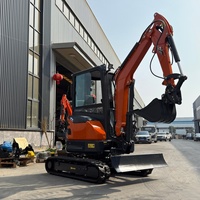 LIVRAISON GRATUITE Mini-excavatrice de 3 tonnes, moteur Kubota CE EPA, petite excavatrice sur chenilles de 2 tonnes, excavatrice compacte pour la ferme