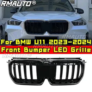 Grille de pare-chocs LED pour BMW X1 U11 2023-2024, kit carrosserie de pare-chocs avant, grille LED en plastique ABS, accessoires de voiture - Product Image 4