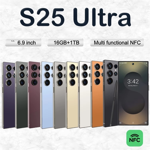New Arrival Unlocked for S25 Ultra 5G Smartphone with 16GB RAM 1TB ROM NFC Cellphone Android 15 4g 5g Mobile Phones