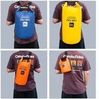 Sac à dos étanche pliable multifonctionnel en bâche PVC 500D certifié IPX6 pour multisports, camping et randonnée en plein air