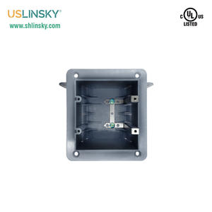 Linsky PB02VB-1 <span class=keywords><strong>2</strong></span>-Gang 8 케이블 클램프 정션 박스 IP54 <span class=keywords><strong>2</strong></span> AC 콘센트 및 ETL 인증을받은 캐나다 용 플라스틱 캐나다 - Product Image 2