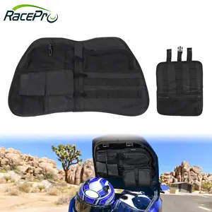 RACEPRO 도매 오토바이 블랙 후면 트렁크 뚜껑 주최자 가방 주머니 도구 가방 안장 가방 혼다 골드 윙 GL1800 2018-2022