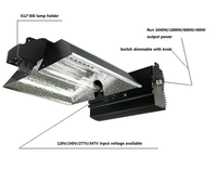 Système de lampe hydroponique pour serre, 100-265V, HPS 1000 W, Lux 1000 W, HPS MH, ballast électronique
