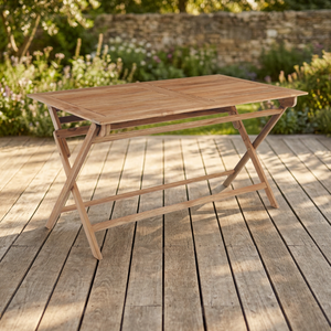Modern Eco-Friendly Durable Solid Teak Waterproof Rectangle <b>Folding</b> Dining <b>Table</b> for Villa Home Furniture - Product Image 4