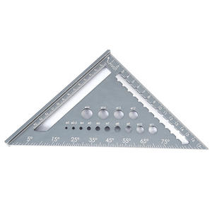 High-Precision Aluminum Alloy 45-Degree Right-Angle Large Angle Ruler Set Square for Woodworking <b>Measuring</b> & <b>Gauging</b> <b>Tool</b> - Product Image 1