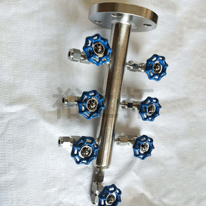 Distributeur d'air en acier inoxydable à 6 ports, bloc de distribution de composants pneumatiques pour usage industriel - Product Image 2