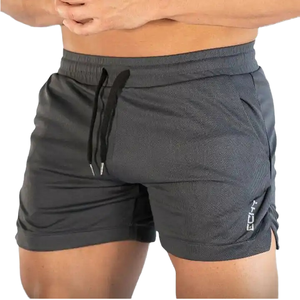 Shorts de sport pour homme de haute qualité, mi-taille, 5 pouces, unis, respirants, séchage rapide, été, salle de sport, course à pied, décontractés, extérieur, taille élastique - Product Image 1