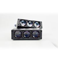 Feux de travail tout-terrain à LED à 3 yeux 12V 95W 4200 lumens 6000K Étanche Feux de calandre automobile avec compatibilité OE Modèle S3