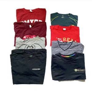 C09 Wholesale second hand short round neck mixed comfortable used T-shirt bales high quality summer casual clothing for men