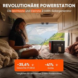 Offre Spéciale : Centrale Électrique Portable <span class=keywords><strong>Jackery</strong></span> E2000 V2 2000W avec Batterie LiFePO4 MPPT et Onde Sinusoïdale Pure, Norme UE - Product Image 3