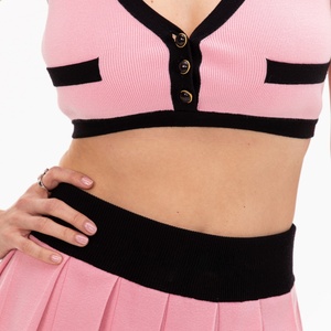 Chaleco de Punto Transpirable con Logotipo Personalizado para Mujer, Top Deportivo sin Mangas para Golf y Pickleball, Fabricante de Ropa Deportiva y de Tenis - Product Image 3