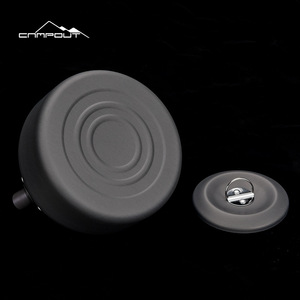 กาต้มน้ำกลางแจ้ง Campout ขนาด 1.4 ลิตร ทำจากอะลูมิเนียม พกพาสะดวก พร้อมเตา  สีเทาเข้มเคลือบอะโนไดซ์ - Product Image 3