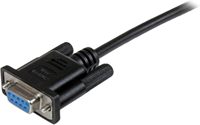 Cable Serial DB9 RS232 Macho a Hembra, Cable de Extensión de Módem Nulo, Línea Cruzada TX RX para Comunicación de Datos