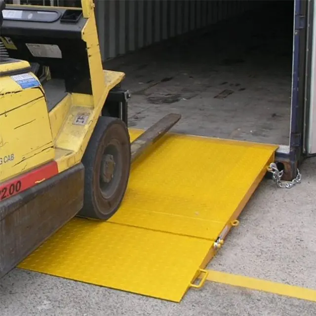 Cina accessori per carrelli elevatori produttore rampe di accesso per container rampa per Container