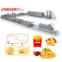 Machine industrielle entièrement automatique pour la fabrication de flocons de pommes de terre frites, ligne de production de frites surgelées à prix d'usine, à vendre