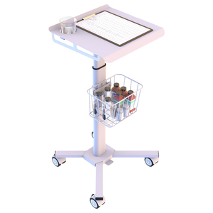 Máy Tính Xách Tay Giỏ Hàng Y Tế Khí Mùa Xuân Chiều Cao Có Thể Điều Chỉnh Di Động Máy Trạm Máy Tính Xách Tay Bệnh Viện Xe Đẩy Với Bánh Xe Y Tế Máy Tính Bảng Xe Đẩy - Product Image 3