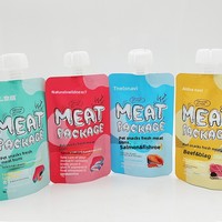 Sacs d'emballage en aluminium de qualité alimentaire pour animaux de compagnie, sachets personnalisés à fond plat avec bec verseur pour riz, pour chats et chiens