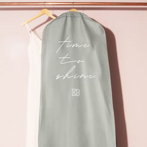 Sacs à vêtements de haute qualité pour robes de mariée, housse de rangement personnalisée pour vêtements de mariée, sac à fermeture éclair anti-poussière blanc - Product Image 5