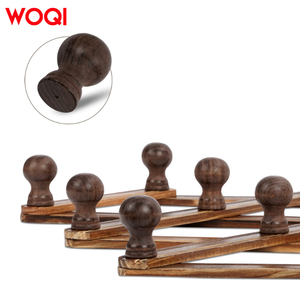 WOQI 레트로 나무 아코디언 접이식 코트 랙 걸이 후크 옷장 및 주방 사용을위한 벽걸이 형 모자 및 수건 걸이 - Product Image 3