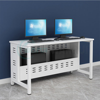Bureau d'ordinateur au design moderne, mobilier de laboratoire informatique, table et chaise pour fournitures scolaires