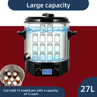 Autocuiseur et bouilloire électrique numérique 27 litres 1800W pour confitures et gelées, idéal pour usage domestique et hôtelier
