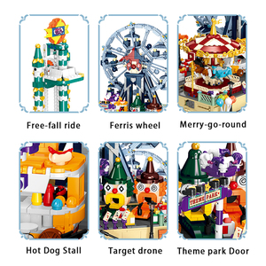 Set <span class=keywords><strong>de</strong></span> Construcción <span class=keywords><strong>de</strong></span> Parque <span class=keywords><strong>de</strong></span> Atracciones RC <span class=keywords><strong>de</strong></span> 3446 Piezas, Torre <span class=keywords><strong>de</strong></span> Caída Libre, Rueda <span class=keywords><strong>de</strong></span> la Fortuna, Carrusel, Juguete STEAM, Decoración para el Hogar, Regalo - Product Image 3