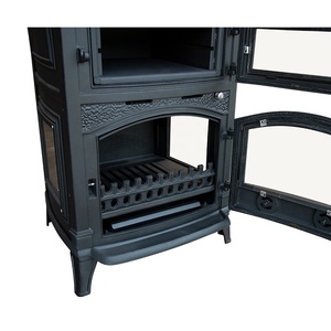 <span class=keywords><strong>Stufa</strong></span> <span class=keywords><strong>a</strong></span> <span class=keywords><strong>Legna</strong></span> in Ghisa per Interni con Forno Integrato e Piano di Cottura - Product Image 5