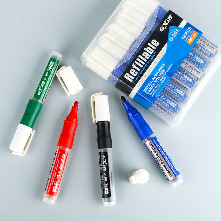 12 Porte-stylos Magnétiques Réutilisables - Fixation Sur Frigo, Tableau Blanc, Métal - Pour Stylos, Câbles, Petits Objets