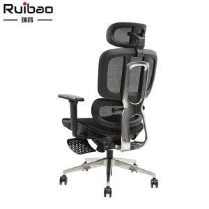 फर्नीचर मल्टीपल फंक्शन समायोजन पु चमड़े के स्विवेल पूर्ण जाल कार्यालय की कुर्सी उच्च पीठ के लिए आरामदायक एर्गोनोमिक - Product Image 3