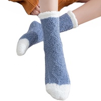 Chaussons poilues et chauds en peluche, motif personnalisé, chaussettes de sol pour le lit de maison, pour femmes, nouvelle collection d'hiver,