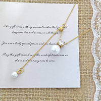 Collier pendentif classique en acier inoxydable avec perle pour femme