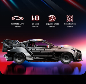 Công nghệ quy mô 1:8 siêu xe đua thành phố tốc độ trò chơi kỹ năng xây dựng khối siêu xe mô hình cậu bé Đồ chơi Quà Tặng khối xây dựng - Product Image 6