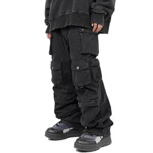 Pantalones Cargo Holgados Personalizados para Hombre, 100% Algodón, Tela de Sarga Resistente - Product Image 2