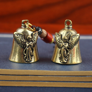 Nuevas campanas antiguas de latón Dingtong, pequeños artículos de bronce, venta al por mayor para puestos callejeros, llaveros para coche, accesorios y adornos. - Product Image 2