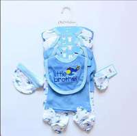 Nouvel Ensemble Cadeau Chaud de Vêtements pour Bébé, 8 Pièces, Motif Dessin Animé, 100% Coton, pour Nouveau-Né