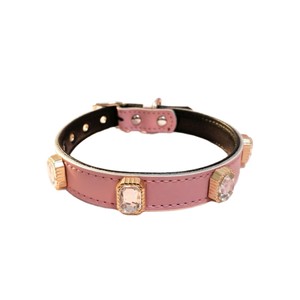 Wangwuwu Luxury Pet Collar Red Jeweled Dog Collar All Seasons Solid Color - Product Image 5