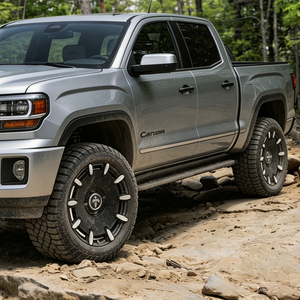Ruedas para camioneta SUV, llantas Mega negras de aleación 26x12J con cara mecanizada, llantas de repuesto. - Product Image 5