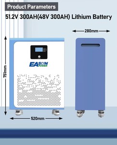 แบตเตอรี่โซลาร์ Lifepo4 51.2v 300ah ชุดแบตเตอรี่ลิเธียมไอออน ระบบกักเก็บพลังงานภายในบ้าน พร้อมระบบตรวจสอบ BMS ผ่านบลูทูธ/ไวไฟ - Product Image 5