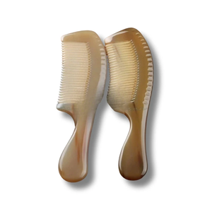 Peine de cuerno orgánico con logotipo personalizado al por mayor, peine profesional antiestático para desenredar el cabello, exportado desde Vietnam - Product Image 5
