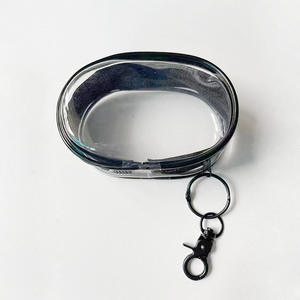   Borsa Cosmetica in PVC Impermeabile, Forma Ovale Carina, <span class=keywords><strong>Trasparente</strong></span>, <span class=keywords><strong>Porta</strong></span> <span class=keywords><strong>Trucchi</strong></span> e Caricabatterie, Facile da Trasportare in Viaggio - Product Image 2