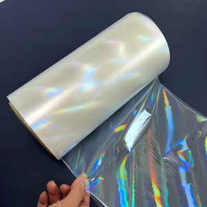 Rollo de Película de Laminación Térmica BOPP Mate Suave de Venta Directa de Fábrica Tian <span class=keywords><strong>Bao</strong></span>, Gráfico de Barras Reflectante de 45 Grados, Holográfico Cosmético - Product Image 3