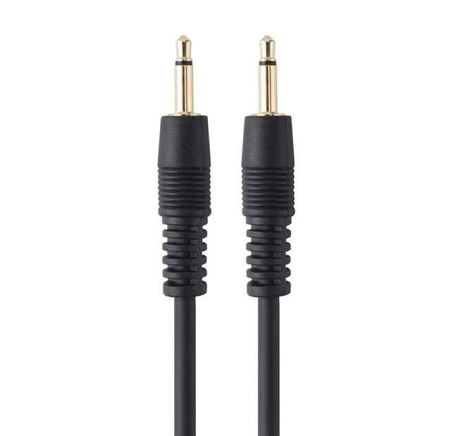 AUX Audio Connector Cable, AUX 3.5mm Monaural Mini Mono Audio Plug Jack Connector Male to Male Cable