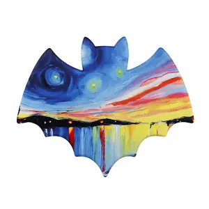 Ready to Ship or Custom Logo Design Special Shape Computer Office Gaming Silicone Bats Mousepad