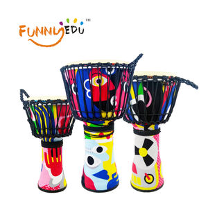 <span class=keywords><strong>Djembe</strong></span> Africano Yonghe de <span class=keywords><strong>14</strong></span> Pulgadas con Parches de Piel de Oveja y Cuerpo de Madera de Abedul, Certificado CE, Tambor de Percusión Manual - Product Image 4