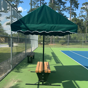 Banc de sport double rangée neuf d'usine avec auvent, siège en bois plastique résistant aux UV et cadre en acier carbone pour utilisation en extérieur dans les stades - Product Image 5