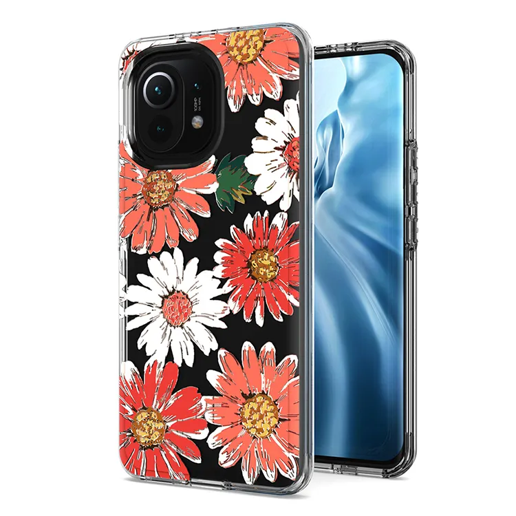 High Quality Two In One Design Printed Pattern Case Phone Cover For XIAOMI 11 Redmi note 10 S Pro 5 6A