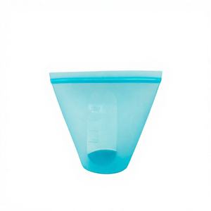 Bolsa Reutilizable Ecológica de Silicona con Cierre Hermético para Almacenamiento de Alimentos en la Cocina, con Diseño Minimalista y de Medidas Claras - Product Image 1