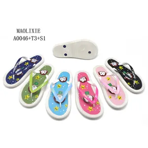 Pantoufles motif animaux pour chambre d'enfants, tongs fantaisie et mignonnes pour filles, vente en gros,