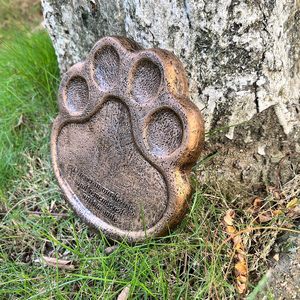 Lumière LED Pet Memorial Garden Stone Paw Print Sympathy Poem Grave Tombstone Tombstone Stepping Stone Loss Pet Gift - Product Image 4